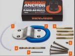 BikeTrac Ground Anchor in Blue