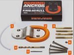 BikeTrac Ground Anchor in Orange