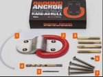 BikeTrac Ground Anchor in Red