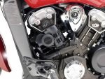 Denali Horn Mount for Indian Scout '15-'21 & Scout Bobber '18-'21 holding a DENALI Soundbomb Compact
