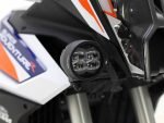 KTM 1290 with Upper Light Mount Bracket strong enough to hold Denali D3 LED lights