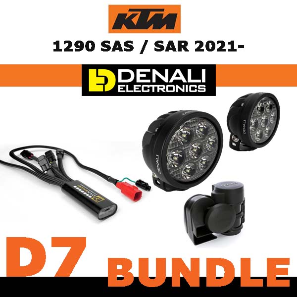 DENALI Electronics KTM 1290 Bundle incl. Canbus controller, D7 light pods and a soundbomb horn