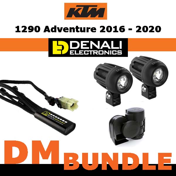 DENALI Electronics KTM 1290 Bundle incl. Canbus controller, DM light pods and a soundbomb horn