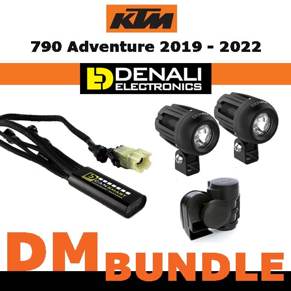 DENALI DM BUNDLE (GEN II) KTM 790 ADV DENALI Electronics KTM 790 Bundle incl. Canbus controller, DM light pods and a soundbomb horn