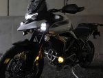 Denali LED Driving Lights installed with a CANsmart Controller for Triumph Tiger 1200 and 900 Series