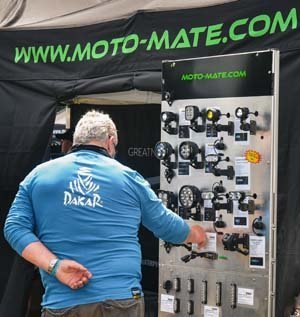 moto-mate stand at ABR festival