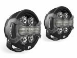 Side view of two D7 PRO driving lights with clear X-Lenses