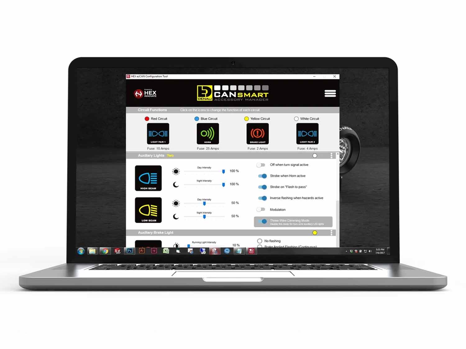 Denali CANsmart Accessory Manager Software GEN II for Yamaha's Tenere 700 Series