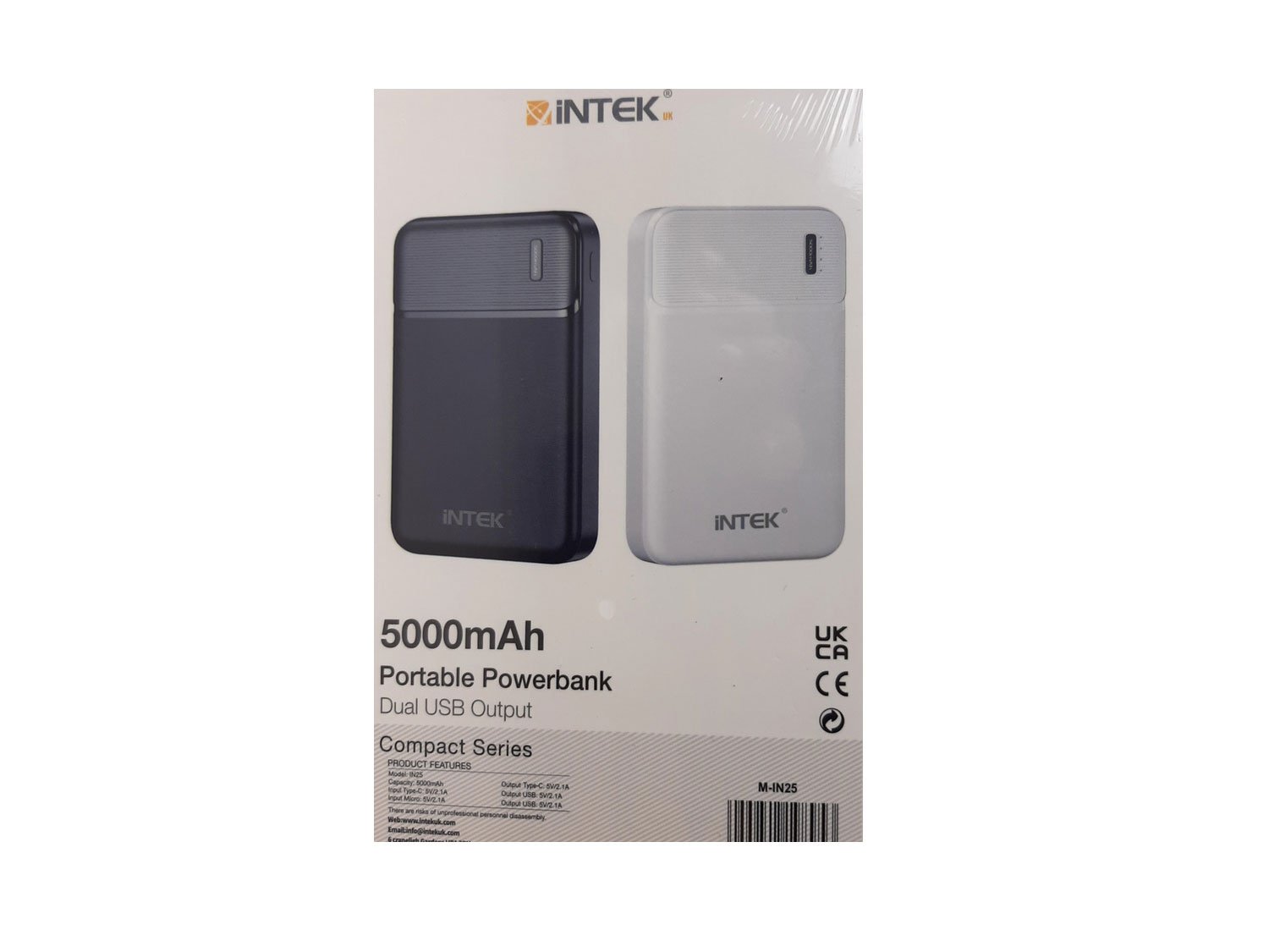 Intek-5mAh-Powerbank-MM-PPIN25-Moto-Mate 5000mAh Power Bank in Black