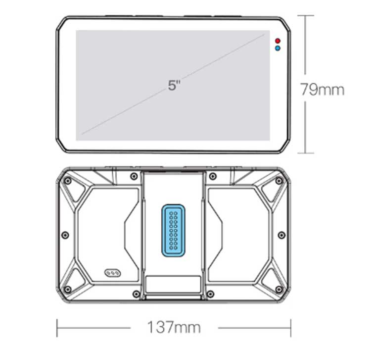 Chigee AIO-5 Play for BMW measurements width and height