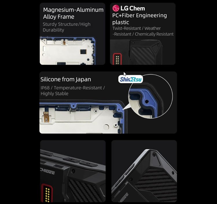 High quality material used in the Chigee for BMW phone mirroring system