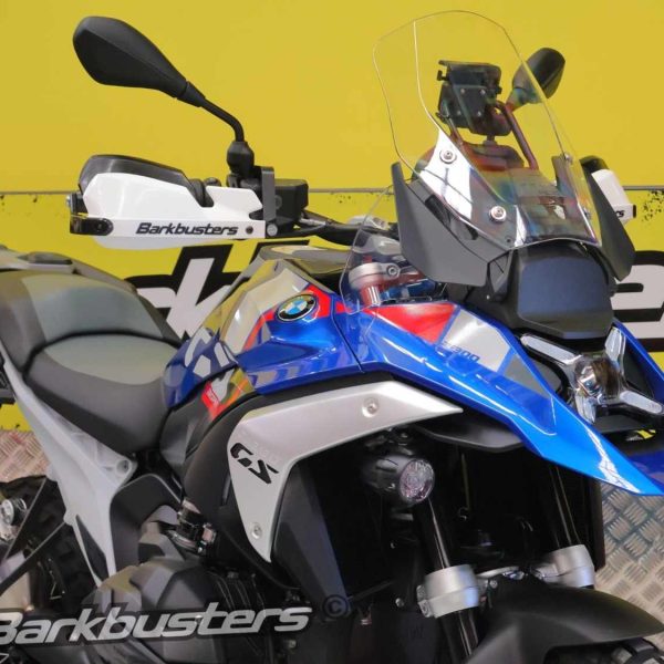 Barkbusters handguard installed on BMW R1300GS