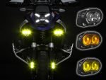 DENALI DL-2 Driving Lights installed on a motorcycle