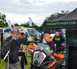 Barkbusters Hand Gards at Moto-Mate Exhibition Stand on ABR Adventure Bike Festival