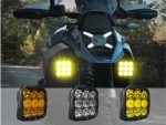 Denali DL9 Driving Lights showing all available colours