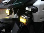 Close-up photo of Denali Upper Driving Light Mount for BMW R1300 GS Adventure