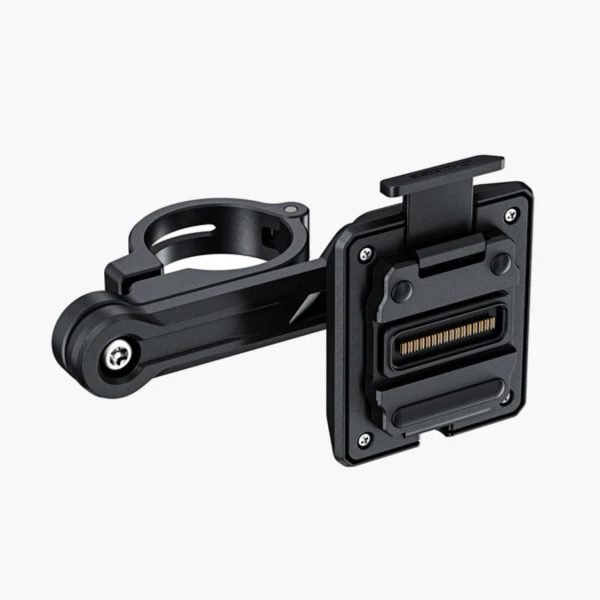 Chigee Quick Release Kit for AIO-6 smart displays mounted on handlebar – shown with bracket and connector plate
