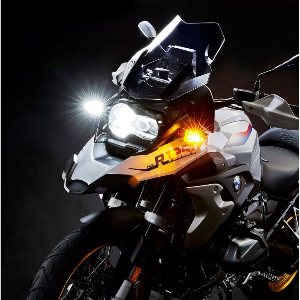 Weiser multifunction LED turn signal kit for BMW bikes.