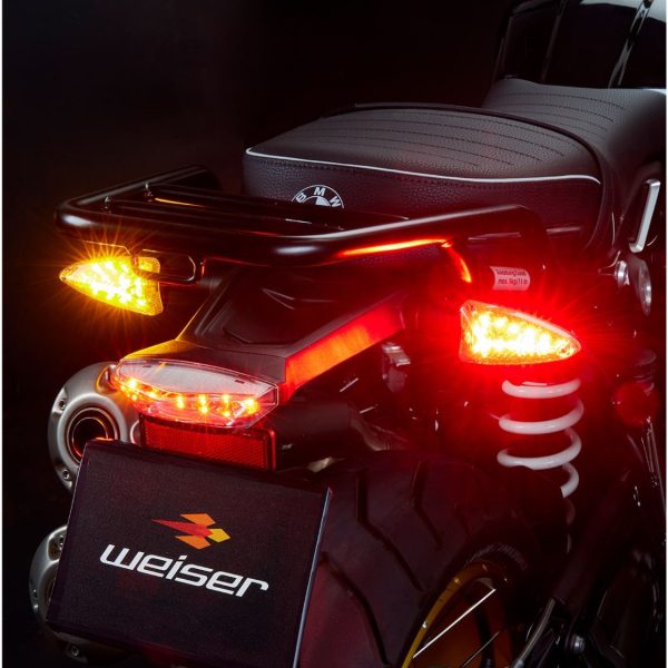 Weiser triple-function rear indicator kit for BMW R1200 / R1250 GS/A earlier models, KTM, Aprilia, Triumph, Zero...