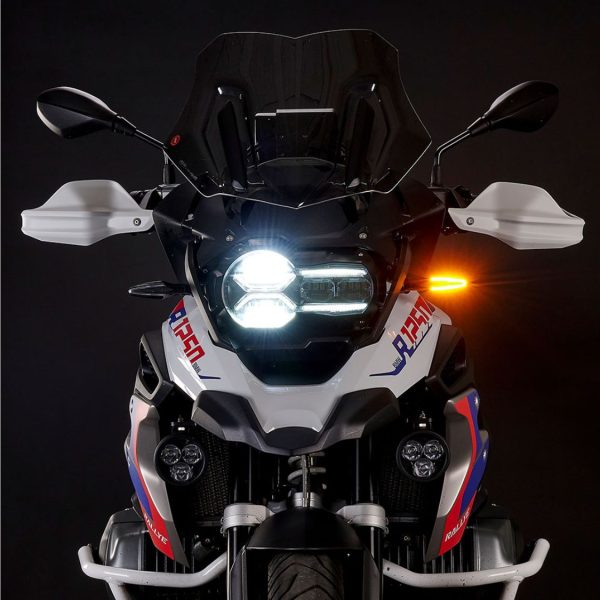Front Indicator Re-Sequencing Modules for the BMW R1250 GS/GSA 2021-24 from Weiser