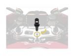 Chigee Fork Stem Mount fitment guide showing mounting position on motorcycle top yoke