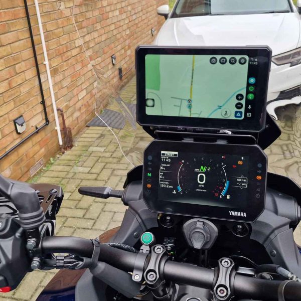 Raised Nav Mount for Yamaha Tracer 9GT and 9GT+ from Moto-Mate Front View