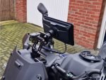 Sat Nav and Smartphone Mount for Yamaha Tracer 9GT and 9GT+ from Moto-Mate Back View