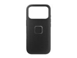 Peak Design Everyday Case for iPhone 17 in Charcoal compatible with Peak Design motorcycle phone mounts