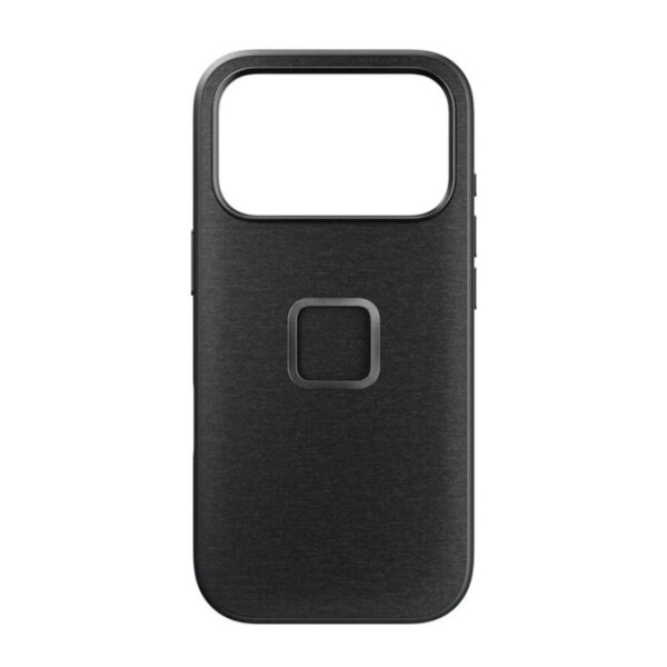 Peak Design Everyday Case for iPhone 17 in Charcoal compatible with Peak Design motorcycle phone mounts