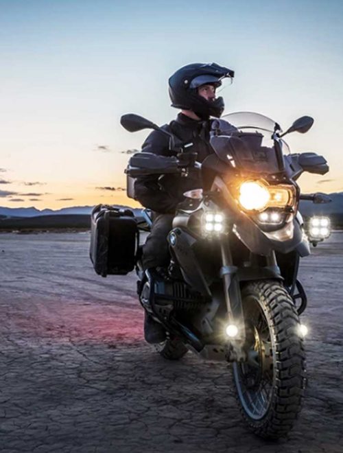 Motorcycle accessories like auxiliary LED lights make you see better
